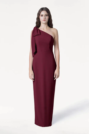 Valentina Burgundy Bridesmaid Dress by TH&TH