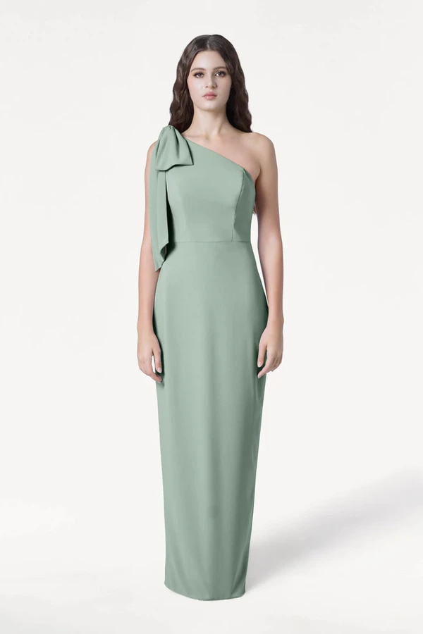 Valentina Green Bridesmaid Dress by TH&TH – Front Valentina Green Bridesmaid Dress by TH&TH – Front