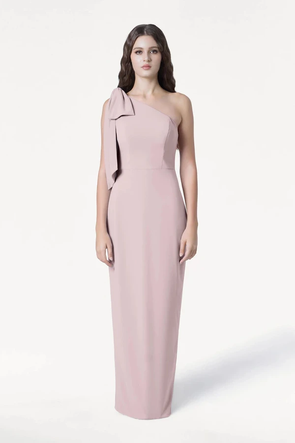 Valentina Pink Bridesmaid Dress by TH&TH – Front Valentina Pink Bridesmaid Dress by TH&TH – Front