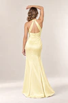 Anna Lemon satin bridesmaid dress by Tania Olsen — rear view