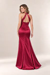 Anna Wine satin bridesmaid dress by Tania Olsen — rear view