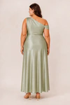 Elara Sage Green satin bridesmaid dress by Dressology, curvy back