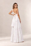 Infinity wrap floral bridesmaid dress by Tania Olsen - rear view