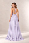 Infinity wrap lilac bridesmaid dress by Tania Olsen - rear view