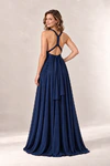 Infinity wrap navy bridesmaid dress by Tania Olsen - rear view