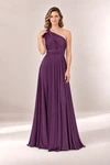 Infinity Wrap Purple bridesmaid dress by Tania Olsen - full-length front