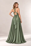 Infinity wrap sage bridesmaid dress by Tania Olsen - rear view
