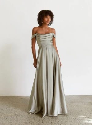 Morel Champagne bridesmaid dress by Tania Olsen