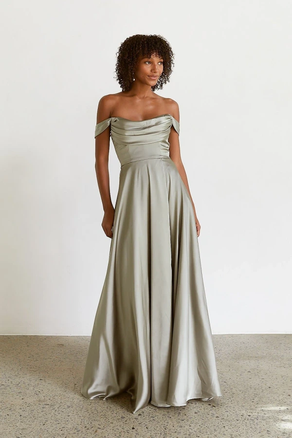 morel-champagne-tania-olsen-tbyb Morel Champagne bridesmaid dress by Tania Olsen