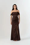 Rialta Chocolate bridesmaid dress by Tania Olsen